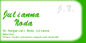 julianna noda business card